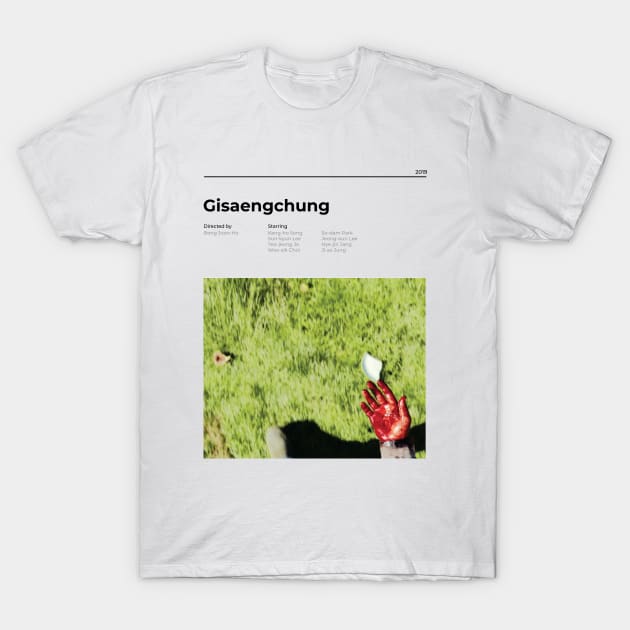 Gisaengchung (Parasite) - Minimalist Movie Poster -  Bong Joon Ho T-Shirt by notalizard